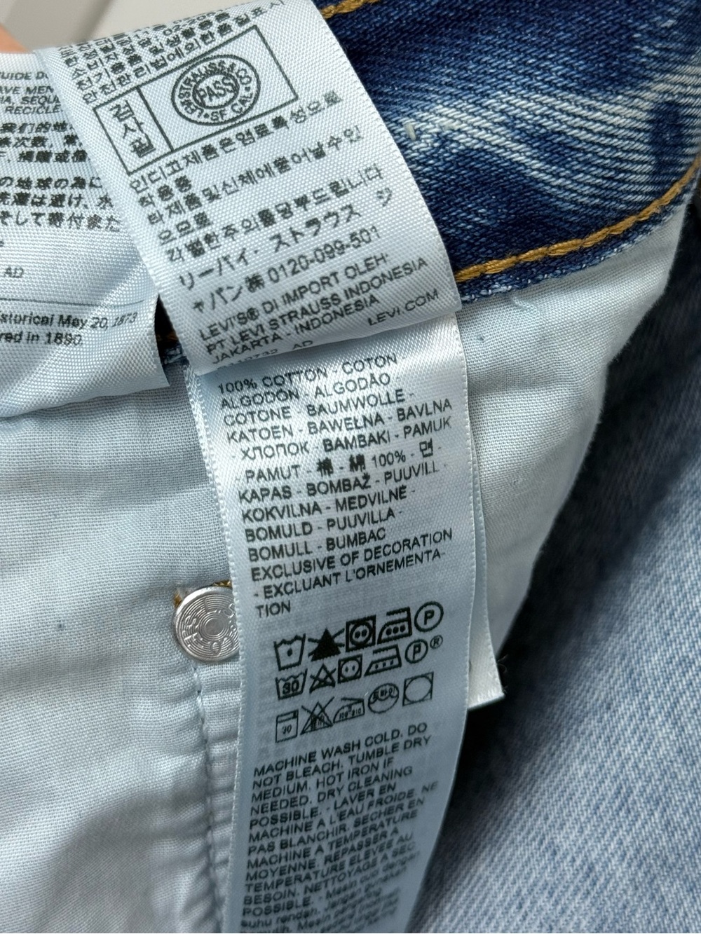 Levi’s Baggy Dad Jeans Size 30 X 32 Easy Days Light Wash - Picture 11 of 13